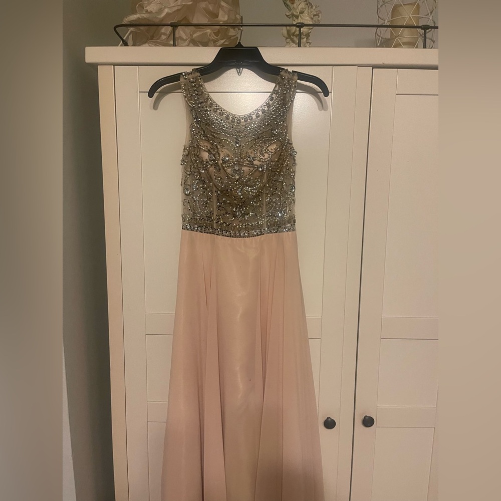 Cream Sequin Dress